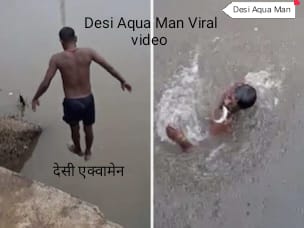 Desi Aqua Man Viral video